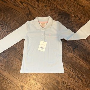 NWT Beaufort Bonnet Company Girls’ Light Blue Polo